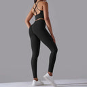 Sportswear High Waist Leggings Sports Bra Seamless Tracksuit Fitness Workout Outfits Gym Wear