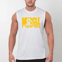 Brand Men's Gym Quick Dry Muscle Tank Top Fashion Singlets Mesh Fitness Korean Clothing Slimming Training Breathable Vest