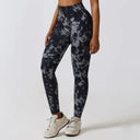 New Tie Dye Yoga Pants Sport Leggings Women Seamless High Waist Push Up Woman Tight Running Fitness Workout Leggins Gym Clothing