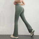 Sports Flared Pants Casual Yoga Pants High Waist Sports Leggings Women Push up Gym Running Leggings Women Workout Tights Female