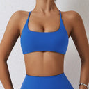 Women Cross Strap Sports Underwear Top Women Push Up Sport Bra