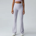 Women High Elasticity Flare Yoga Pants Leggings Dance Slim Trousers Butt Gym Push Up Workout High Waist Fitness Flared Leggings