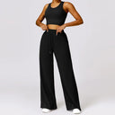 Women Seamless Yoga Set Gym Workout Clothes for Female Push Up Bra High Waist Wide