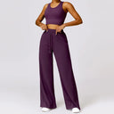 Women Seamless Yoga Set Gym Workout Clothes for Female Push Up Bra High Waist Wide