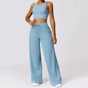 Women Seamless Yoga Set Gym Workout Clothes for Female Push Up Bra High Waist Wide