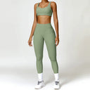 Women Tracksuit Yoga Set 2PCS Sportswear Workout Clothes Athletic