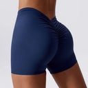 Women Yoga Shorts High Waist Scrunch Butt Lifting Comfort Fitness Gym Tights Squat Proof Naked Feel V-shaped Back Sports Shorts