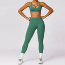 Yoga Set 2 Pieces Women Tracksuits Workout Sportswear Gym