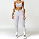 Yoga Set Workout Outfits for Women Tracksuit 2PCS Sport Bra High Waist