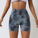 Tie Dyed Shorts Women Seamless Sports Shorts For Women Cycling Jogging Fitness High Waist Push Up Gym Shorts Women Yoga Clothing