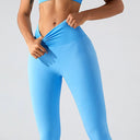 Women Seamless Tights Sports Leggings High Waist Fitness Leggings Push Up Yoga Leggings Gym Scrunch Butt Sports Workout Pants