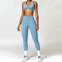 Women Seamless Yoga Set 2PCS Gym Workout Clothes for Female