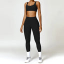 Women Tracksuit Yoga Set 2PCS Sportswear Workout Clothes Athletic