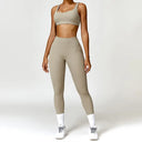 Women Tracksuit Yoga Set 2PCS Sportswear Workout Clothes Athletic
