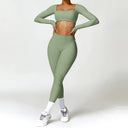 Women Tracksuit Yoga Set 2PCS Sportswear Workout Clothes Athletic
