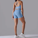 Seamless Leggings Sports Bra Suit Female Clothing High Waist Shorts Workout Clothes