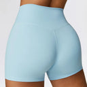 Women Yoga Shorts Fitness Shorts Running Cycling Shorts Breathable Sports Leggings High Waist Summer Workout Gym Push Up Shorts
