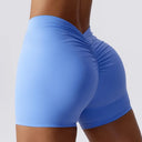 Women Yoga Shorts High Waist Scrunch Butt Lifting Comfort Fitness Gym Tights Squat Proof Naked Feel V-shaped Back Sports Shorts