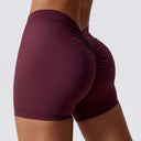 Women Yoga Shorts High Waist Scrunch Butt Lifting Comfort Fitness Gym Tights Squat Proof Naked Feel V-shaped Back Sports Shorts