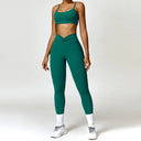 Yoga Set Workout Outfits for Women Tracksuit 2PCS Sport Bra High Waist